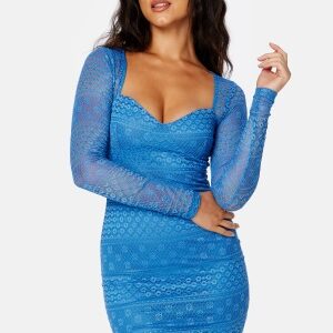 BUBBLEROOM Olina lace bustier dress Blue S