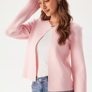 BUBBLEROOM One Button Cardigan Light pink S