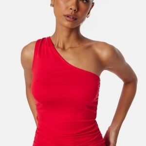 BUBBLEROOM One Shoulder Top Red S