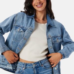 BUBBLEROOM Meya Denim Jacket Light blue XS