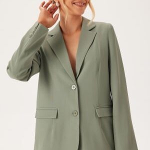 BUBBLEROOM Oversized L/S blazer  Dusty green 36