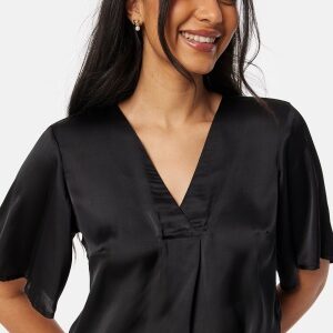 BUBBLEROOM Pasion Satin Blouse Black XS