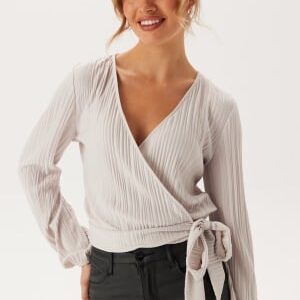 BUBBLEROOM Jolie Wrap Top Light beige XS