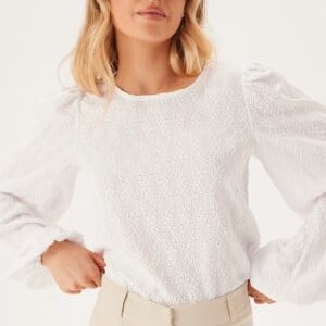 BUBBLEROOM Puff Sleeve Top White S