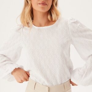 BUBBLEROOM Puff Sleeve Top White XS