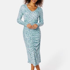 BUBBLEROOM Rakella dress Dusty blue / Floral XS