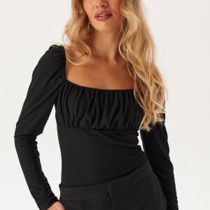 BUBBLEROOM Neija Square Neck Top Black M