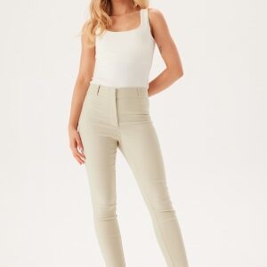 BUBBLEROOM Selene Stretchy Ankle Push-Up Trousers Light beige 34