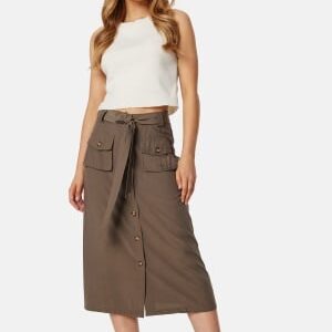 BUBBLEROOM Shaima Cargo Skirt Khaki beige 36