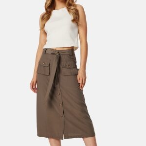 BUBBLEROOM Shaima Cargo Skirt Khaki beige 34