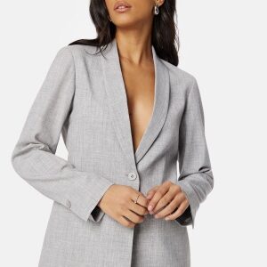 BUBBLEROOM Shelley Blazer Light grey melange 40