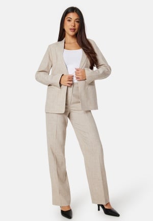 BUBBLEROOM Shelley Suit Pants  Beige melange 42