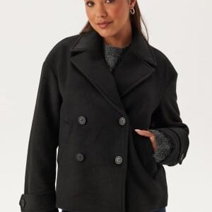 BUBBLEROOM Short Wool Blend Jacket Black S