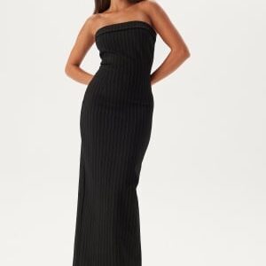 BUBBLEROOM Soft Bandeau Dress Black/Striped S