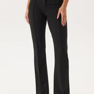 BUBBLEROOM Soft Flared Suit Trousers Black S