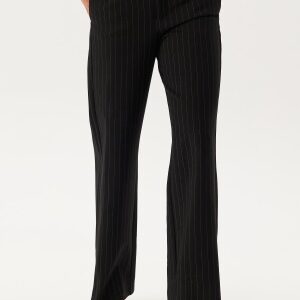 BUBBLEROOM Soft Suit Wide Trousers Black/Striped XS