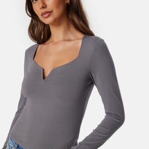 BUBBLEROOM Rudina Top Grey XL