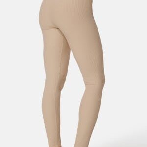 BUBBLEROOM Stefania Soft Rib Leggings Nougat M