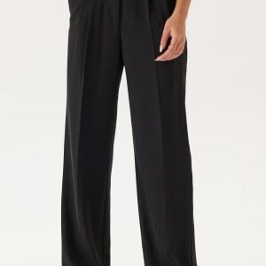 BUBBLEROOM Denice Straight Leg Suit Pants Black 34