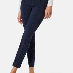 BUBBLEROOM Mid Waist Stretchy Trousers Navy 36