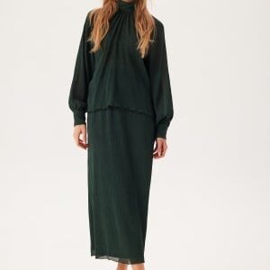 BUBBLEROOM Structured Maxi Skirt Dark green S