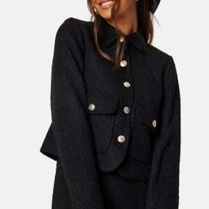 BUBBLEROOM Thara Bouclé Jacket Black 44