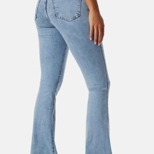 BUBBLEROOM Tove High Waist Flared Superstretch Light denim 48