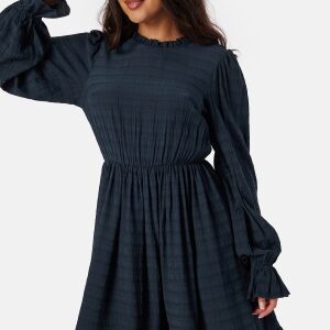 BUBBLEROOM Viscose Frill Dress Navy 46