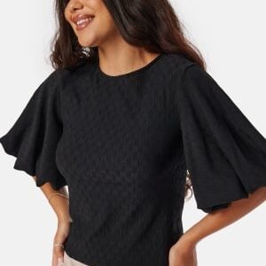 BUBBLEROOM Volume Sleeve Blouse Black S