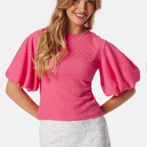 BUBBLEROOM Volume Sleeve Blouse Pink XS