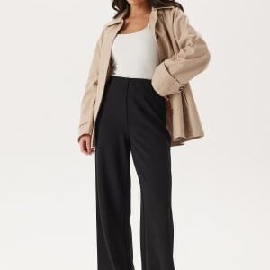 BUBBLEROOM Wide Soft Trousers Black S