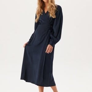 BUBBLEROOM Wrap Dress Navy 42