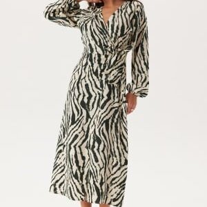 BUBBLEROOM Wrap Dress Zebra L