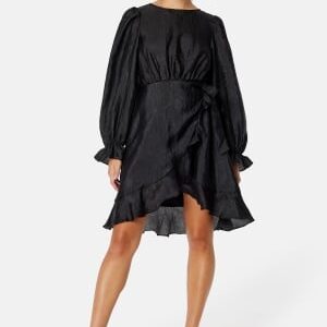 BUBBLEROOM Peg Shimmer Dress Black S