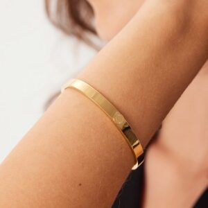 BY JOLIMA Palermo Bangle Gold  Gold Onesize