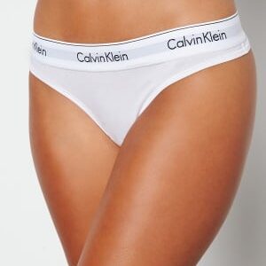 Calvin Klein CK One Cotton Thong 100 White L