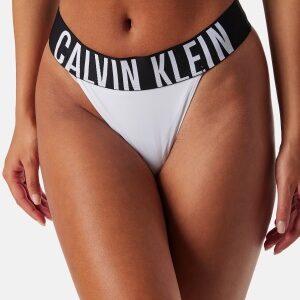 Calvin Klein High Leg Thong White L