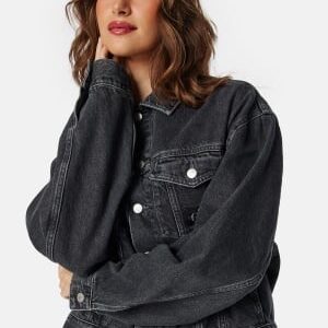 Calvin Klein Jeans Boxy Denim Jacket 1bz Denim Grey M