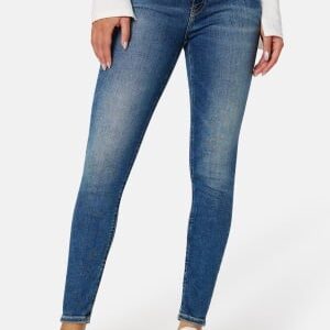 Calvin Klein Jeans High Rise Super Skinny Ankle 1A4 Denim Medium 25