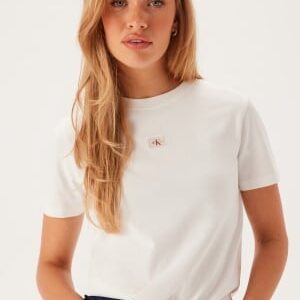 Calvin Klein Jeans Woven Label Regular Jersey Tee YAF Bright White XS