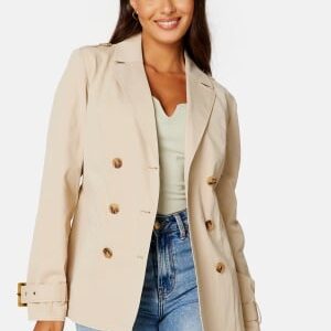 Chiara Forthi Cendra Short Trench Coat Cream 46