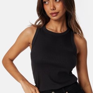 GANT High Neck Rib Tank Top Black XS