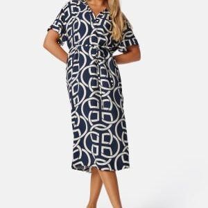 GANT Monogram Print SS Caftan Dark blue 36