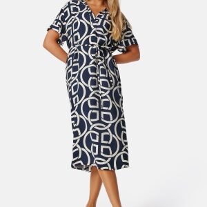 GANT Monogram Print SS Caftan Dark blue 34