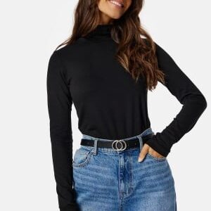 GANT Slim LS Turtleneck 5 Black XS