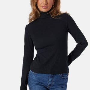 GANT Slim Rib Turtleneck Black S