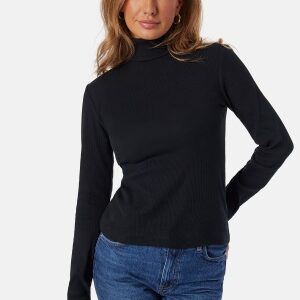 GANT Slim Rib Turtleneck Black XS