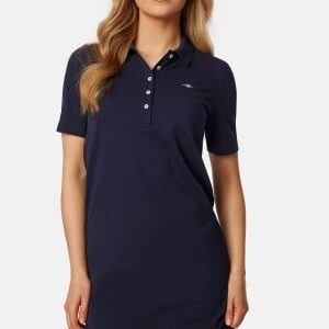 GANT Slim Shield Pique Dress Blue XS