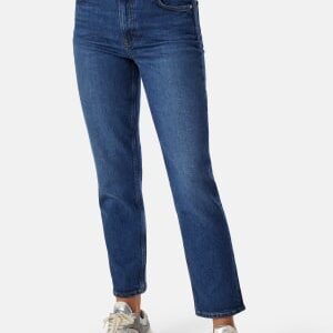 GANT Straight Cropped Jeans Dark Blue Broken In 27