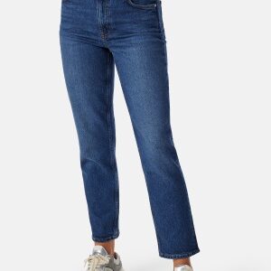 GANT Straight Cropped Jeans Dark Blue Broken In 26